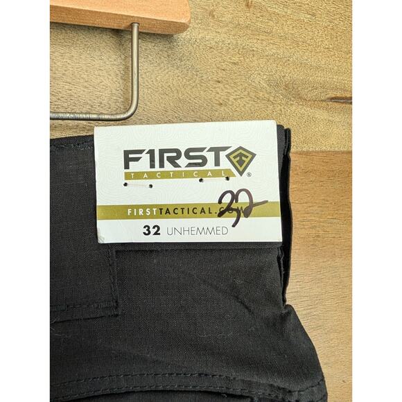 First Tactical V2 Tactical Pants Mens 32 Black Unhemmed Ripstop Straight Leg NWT - Picture 5 of 5